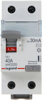 Wyłącznik róznicowoprądowy 2P 40A 30mA Legrand 008910