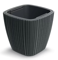 Doniczka z wkładem ciemny szary ORO DBOS300-419U