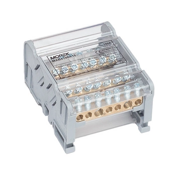 Blok rozdzielczy 4-polowy 100A 1000V 2x25mm + 5x6mm Morek MAB4100A18