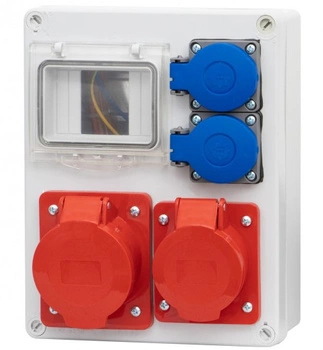 Rozdzielnia zasilająca R-240 4-mod 16A 5p 32A 5p 2x230V F-elektro F3.0069