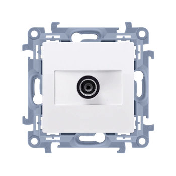 Gniazdo antenowe typu F pojedyncze białySIMON 10 CASF1.01/11 Kontakt-Simon