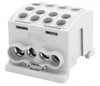 Złaczka szynowa szara HLK 125A-4 (1x35,3x25 / 1x35,3x25) F-elektro F2.0382