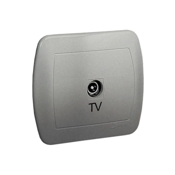 Gniazdo antenowe pojedyncze aluminium AKORD AAK3/26 Kontakt-Simon