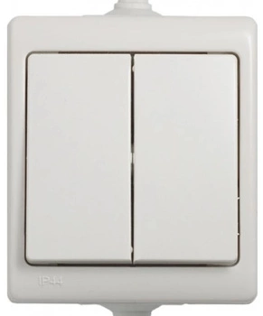 Łącznik świecznikowy natynkowy biały IP44 VENA 150405 