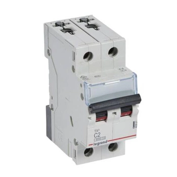 Wyłącznik nadprądowy 2P C 2A TX3 Legrand 403521 
