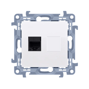 Gniazdo komputerowe pojedyncze biały SIMON 10 C51.01/11 Kontakt-Simon