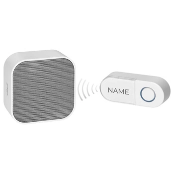 Dzwonek bezprzewodowy biały 150m sieciowy 38 melodi TELA Orno OR-DB-KA-167/W