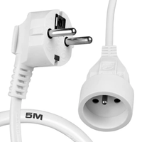 Przedłużacz z uziemieniem biały 1-gniazdo 5m OMY 3x1 Elgotech EPS-105