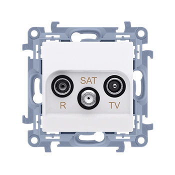 Gniazdo antenowe końcowe RTV-SAT biały SIMON 10 CASK.01/11 
