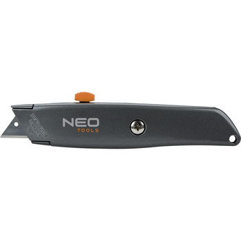 Nóż z ostrzem trapezowym z metalowy korpus NEO 63-702