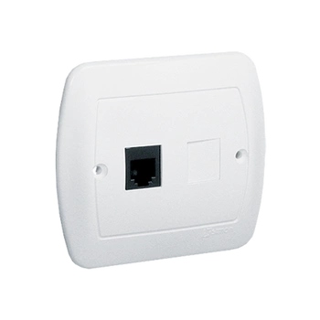 Gniazdo telefoniczne pojedyncze RJ11 biały AKORD ATF1/11 Kontakt-Simon