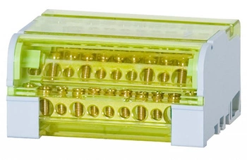 Blok rozdzielczy czterobiegunowy  4 x 11-otworów LBR - 411 F-Elektro F2.0044