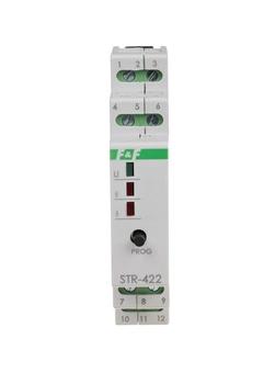 Sterownik rolet jednoprzyciskowy modułowy 230V IP20 F&F STR-422 