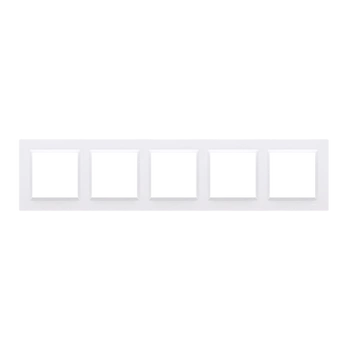 Ramka 5-krotna biały SIMON 10 CR5/11 Kontakt-Simon