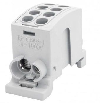 Zacisk HLK 100A-2 (1x25,1x16 / 1x25,1x16) - szary F2.0357