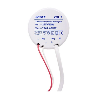 Zasilacz do puszki LED ZOL 7W 10VDC SKOFF ZL-007-C-1-1-ML-PL-01