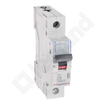 Wyłącznik nadprądowy 1P C6 TX3 Legrand 403430