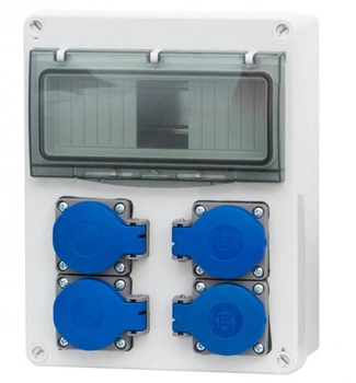 Rozdzielnia budowlana R-240 8-mod gniazda 4x230V F-elektro F3.0288