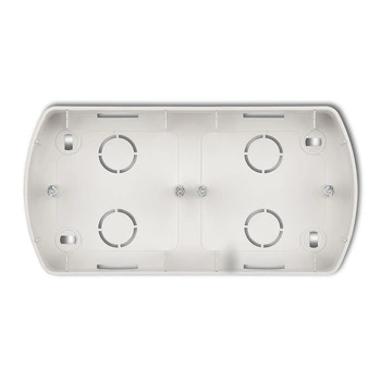 Puszka 2-krotna pozioma biały TREND Karlik PTH-2 