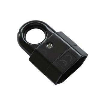 Gniazdo przenośne z uchwytem bez uziemienia czarne Elgotech GP2C