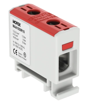 Złączka szynowa czerwona 1,5-50mm Morek MAA1050R10