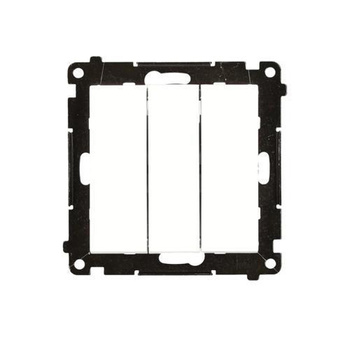 Przycisk potrójny biały mat Simon 55 TP31.01/111 Kontakt-Simion