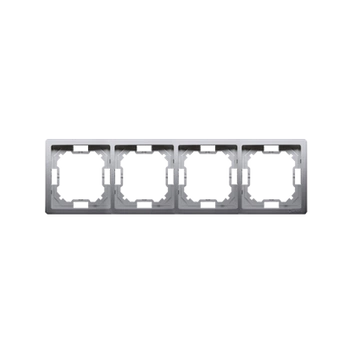 Ramka 4-krotna stal inox Basic BMRC4/21 Kontakt-Simon