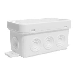 Puszka natynkowa hermetyczna biała IP54 zatrzaskowa 80x45x41 Viplast 03801
