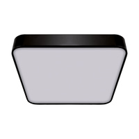 Plafon kawdratowy czarny TOTEM LED D 16W 1490lm 4000K IP20 03929 Strühm
