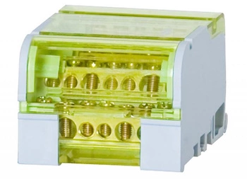 Blok rozdzielczy czterobiegunowy 4 x 7-otworów LBR - 407 F-Elektro F2.0043