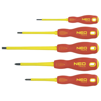 Zestaw wkrętaków płasko - krzyżowych izolowanych 1000V NEO 04-220 5szt.