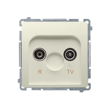 Gniazdo antenowe końcowe RTV beżowe Basic BMZAR1/1.01/12 Kontakt-Simon