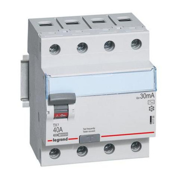 Wyłącznik różnicoprądowy 4P 40A 30mA TX3 Legrand 411708 