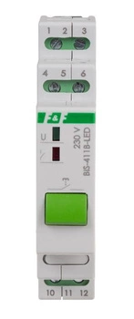 Przekaźnik bistabilny modułowy 230V F&F BIS-411B-LED
