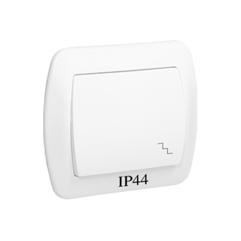 Wyłącznik schodowy biały IP44 AKORD AW6B/11 Kontakt-Simon