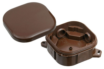 Puszka natynkowa hermetyczna IP44 brązowa 92x92 Pawbol A.0018BR