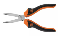 Szczypce wydłużone wygięte 180 mm NEO 01-255