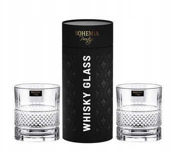 Szklanki do whisky 340ml 2 szt. tuba Bohemia Elegante Prestige 