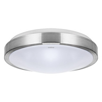 Plafon okrągły srebrny ALEX LED C 24W 1680lm 4000K IP44 03564 Strühm