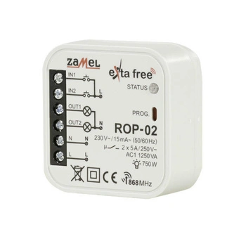 Radiowy odbiornik 2-kanałowy dopuszkowy ROP-02 Zamel EXF10000050