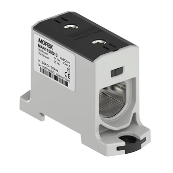 Złączka szynowa czarna 25-150mm Morek MAA1150S10