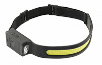 Lampa czołowa LED na akumulator USB 5 funkcji Hogert HT1E426