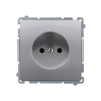  Gniazdo pojedyncze bez uziemienia stal inox Basic BMG1.01/21 Kontakt-Simon